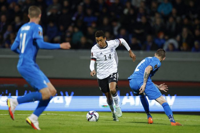  Trận thua 0-4 trước tuyển Đức khiến Iceland còn rất ít cơ hội dự World Cup 2022. Ảnh: Reuters. 