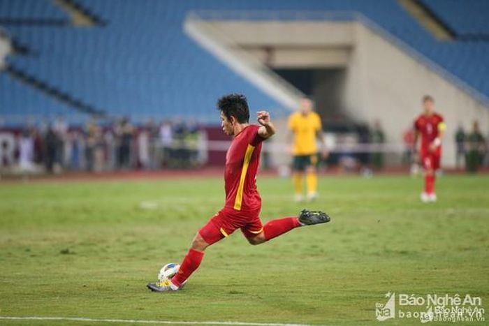 Hồng Duy đã chơi rất hay trong trận đấu trên sân Mỹ Đình. Ảnh tư liệu Hải Hoàng
