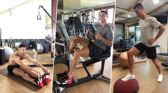CR7 luôn duy trì chế độ tập luyện để giữ phong độ cao.