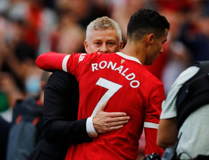  Solsa hài lòng khi có Ronaldo trong đội hình. Ảnh: Reuters. 