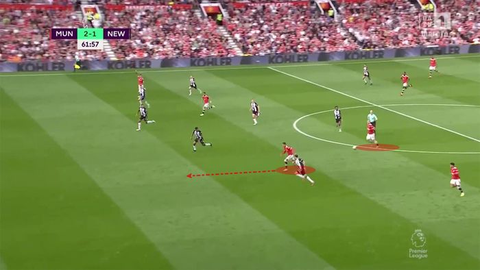  Luke Shaw sẵn sàng chuyền bóng, Ronaldo tăng tốc. 