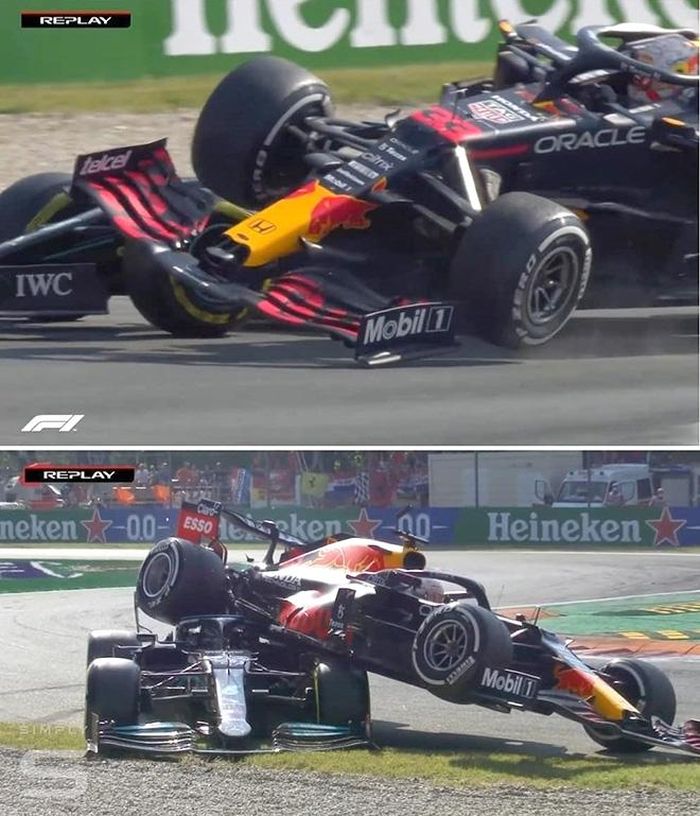 Cú va chạm giữa hai tay đua hàng đầu giữa Lewis Hamilton và Max Verstappen đã loại họ khỏi chặng đua