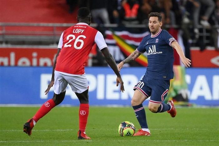 Messi chưa ghi bàn trong trận ra mắt PSG. 
