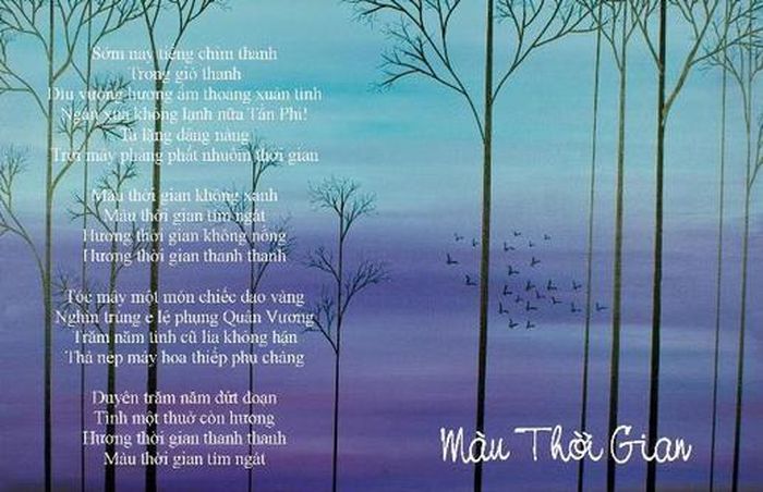 Bài thơ "Màu thời gian" của Đoàn Phú Tứ