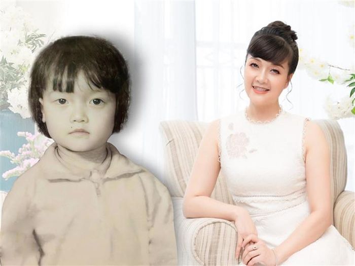 Vân Dung thời nhỏ và hiện tại.