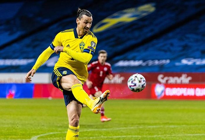 Ibra trở lại ĐT Thụy Điển hồi tháng Ba, và là cầu thủ già nhất trong lịch sử ĐT nước này. Ảnh: Michael Campanella/Getty Images