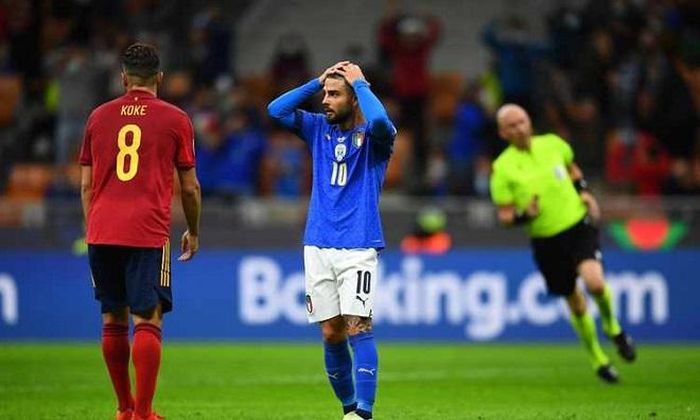Insigne (số 10) đã có một ngày thi đấu mờ nhạt