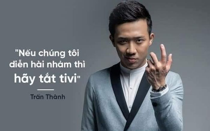 Có những bình luận bằng chính hình ảnh và câu nói trích dẫn từ chính chủ, MC Trấn Thành