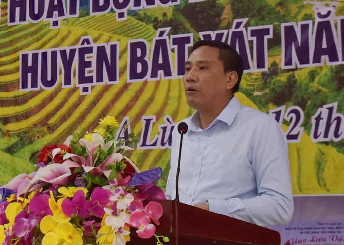 Phó Bí thư Tỉnh ủy Hoàng Giang phát biểu tại Lễ khai mạc các hoạt động dân vận.