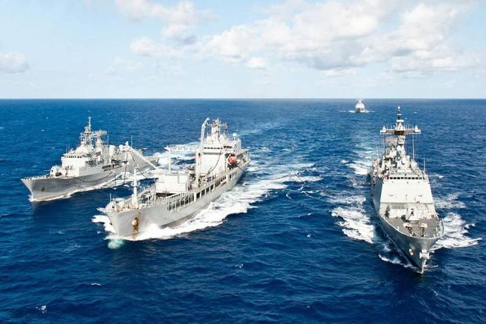 Lực lượng Mỹ - NATO và các nước đối tác tham gia cuộc diễn tập Sea Breeze 2021 tại Biển Đen hồi tháng 7. Ảnh: GETTY IMAGES