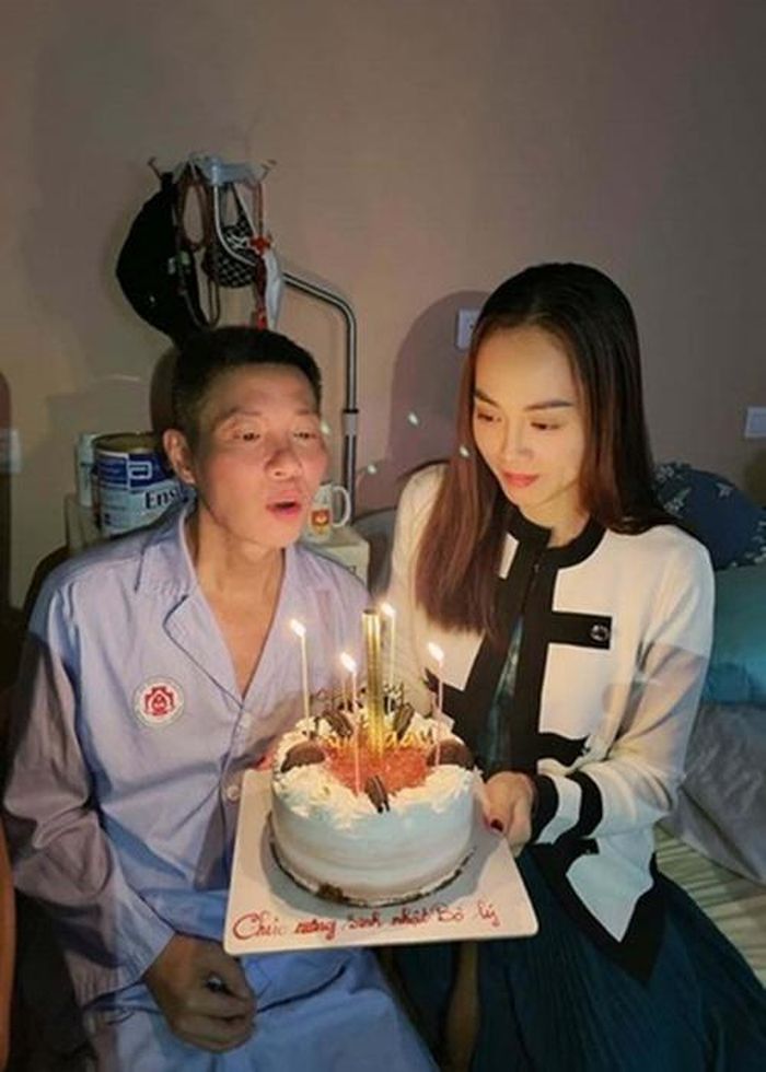 Ngày Công Lý ra viện, Ngọc Hà cho biết, vợ chồng cô rất xúc động, trân quý tình cảm của những người quan tâm đến sức khỏe của Công Lý. Ảnh: FB Thảo Vân