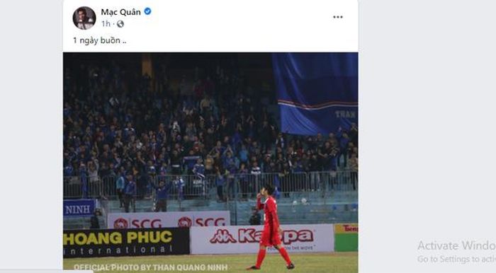 Mạc Hồng Quân tiếc nuối cho số phận đội bóng cũ