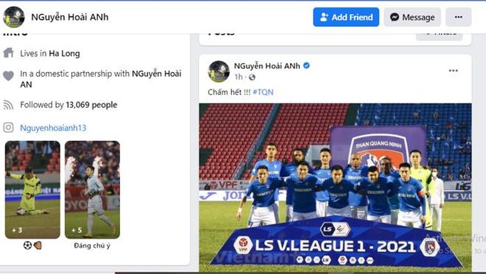 Thủ môn Hoài Anh ngậm ngùi vì số phận đội bóng