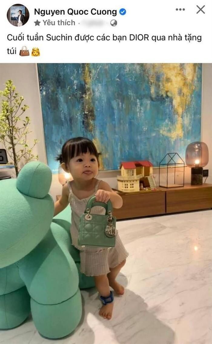 Hình ảnh Suchin do Cường Đô La vừa chia sẻ.