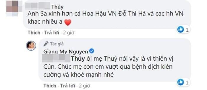 Thậm chí, một người bạn của Giáng My còn cho rằng, Anh Sa xinh hơn nhiều so với loạt Hoa hậu Việt Nam.