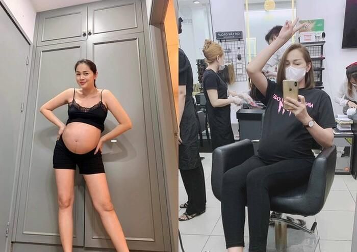 Diễm Châu nhiều lần khoe ảnh bầu bí.