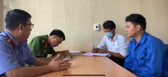 Cao Tài Năng thời điểm bị bắt giữ và điều tra tại cơ quan Công an