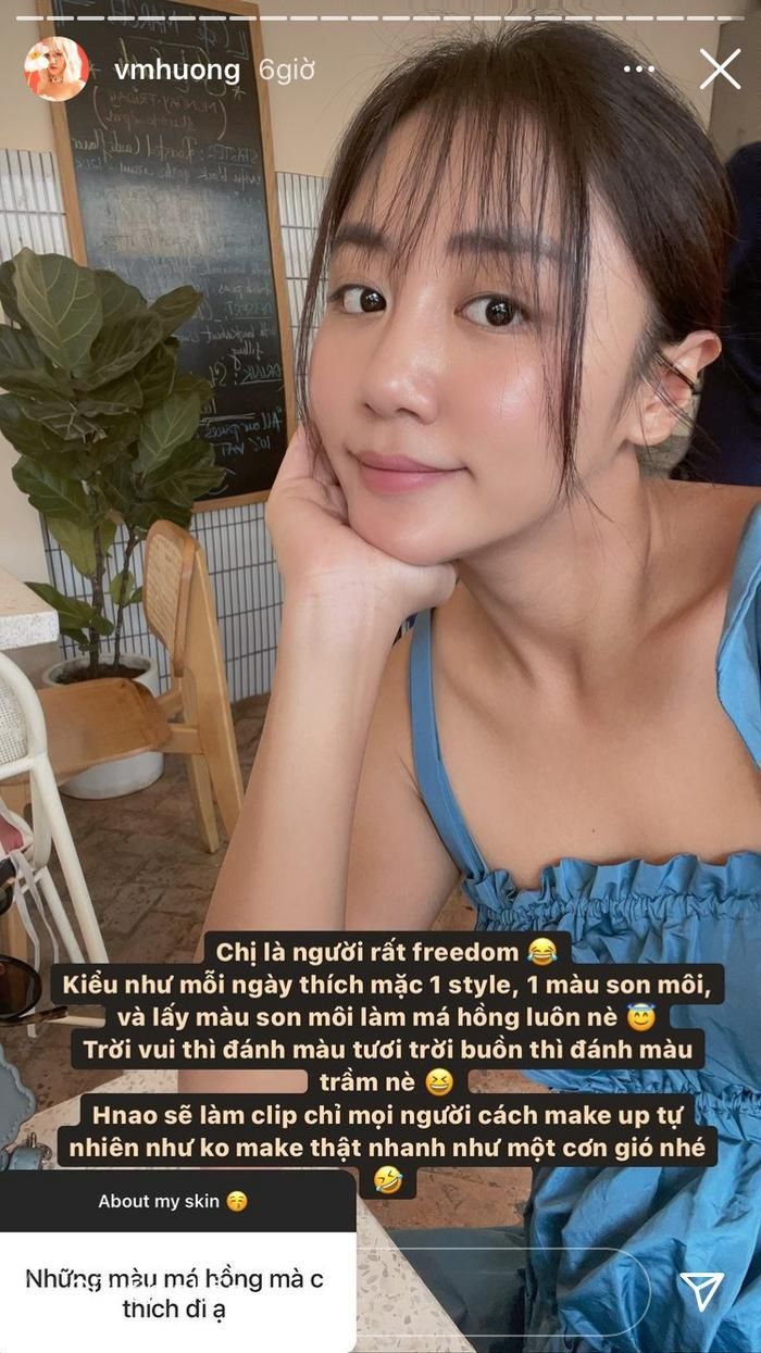 Văn Mai Hương tiết lộ nhiều phương pháp chăm sóc da, make up,.... 