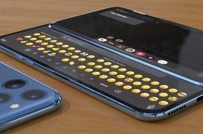 Mẫu iPhone 14 với màn hình trượt