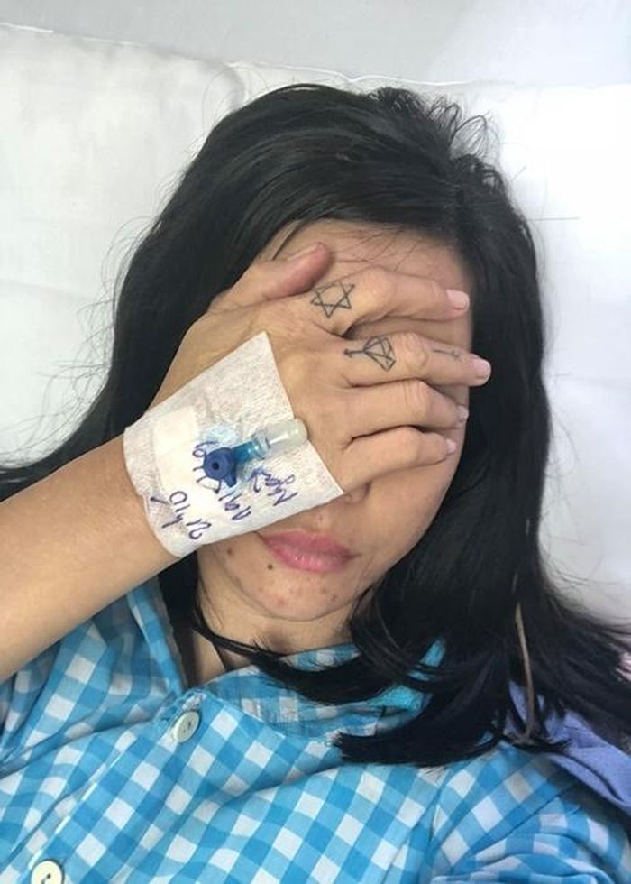 “Cát lết vào bệnh viện tối 19/5 ập thẳng vào phòng cấp cứu và nằm bất tỉnh”, nữ diễn viên chia sẻ trong lần nhập viện năm 2019.