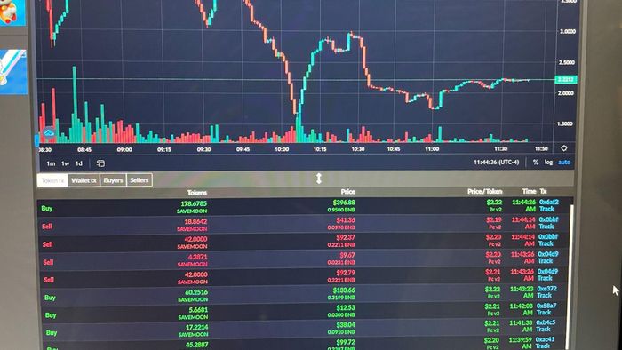 Khi kiểm tra lệnh trên blockchain, nhóm RugSeekers nhận thấy cứ mỗi giao dịch, nhà phát triển lại thu khoảng 90 USD tiền phí. Đây là cách họ "rút ruột" số dư ví của nhà đầu tư dần dần. Ảnh: Bloomberg.