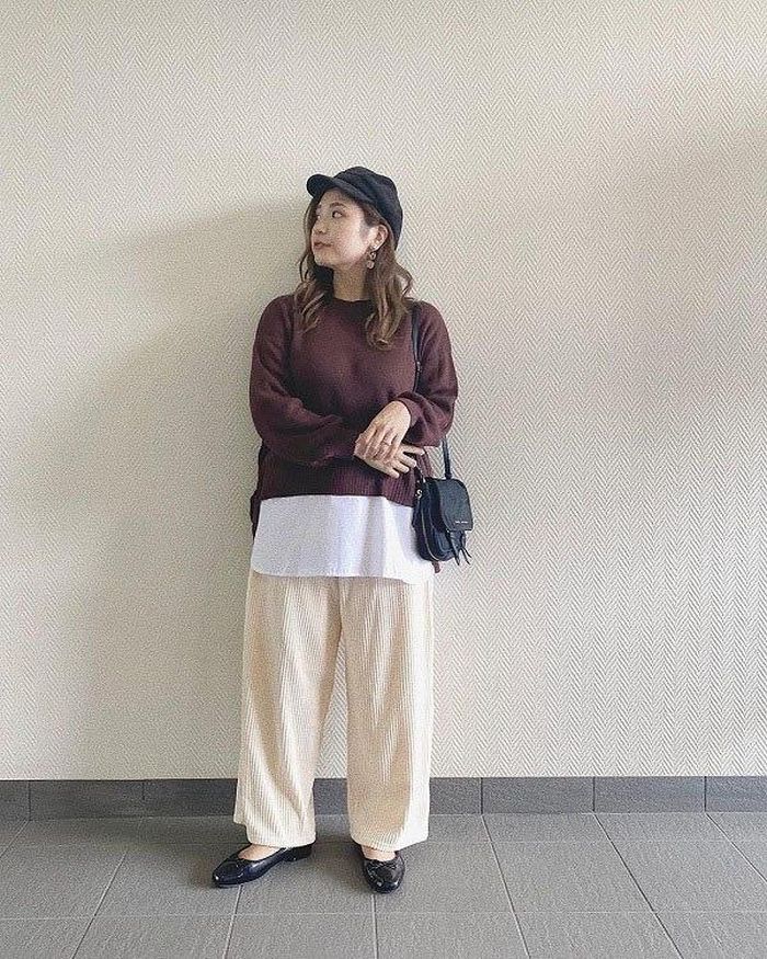 Diện áo oversize kết hợp với quần rộng, các nàng như tăng thêm vài kg.