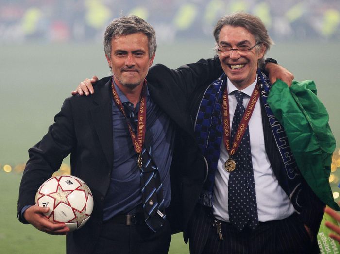 Chức vô địch Champions League cùng Inter Milan là khoảnh khắc đẹp nhất sự nghiệp của Mourinho. Ảnh: Getty.