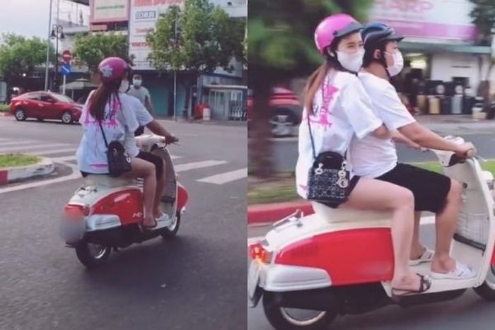 Vợ dùng hàng hiệu, Trường Giang vẫn gắn liền với dép tổ ong. Ảnh: Chụp màn hình