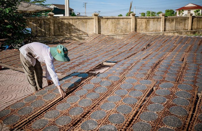“Trước đây, người dân trong làng tráng bánh chỉ bằng bột gạo nước, trộn với vừng đen. Nay để tăng thêm vị thơm ngon, chúng tôi cho thêm gừng, tiêu, tỏi giã nhỏ, trộn vào bột gạo để tráng. Sản phẩm của làng nổi tiếng thơm ngon nên không chỉ người tiêu dùng trong nước mà Việt kiều ở Đức, Nga, Lào, Singapore, Hàn Quốc,… cũng rất ưa thích”, ông Hồng cho hay.