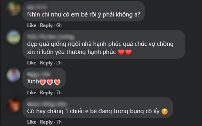 Người hâm mộ hào hứng để lại bình luận mong chờ tin vui từ cô nàng