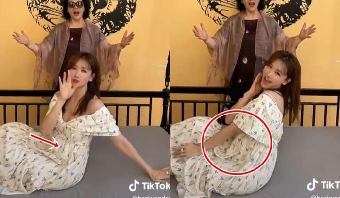 Hari Won thường diện những chiếc váy rộng thùng thình