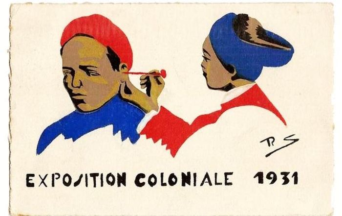 Quảng cáo lấy ráy tai tại Đấu xảo Thuộc địa Paris 1931