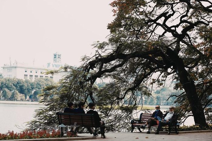  Thời tiết mùa Đông ở Hà Nội không lẫn với bất kì nơi nào khác. Nếu như Sài Gòn chỉ có mùa khô và mùa mưa, Đà Lạt là cái lạnh se se, khô ráo thì Hà Nội là cái rét ‘cắt da cắt thịt’ như người ta thường ví von. (Ảnh: Hoài Nam/Vietnam+) 