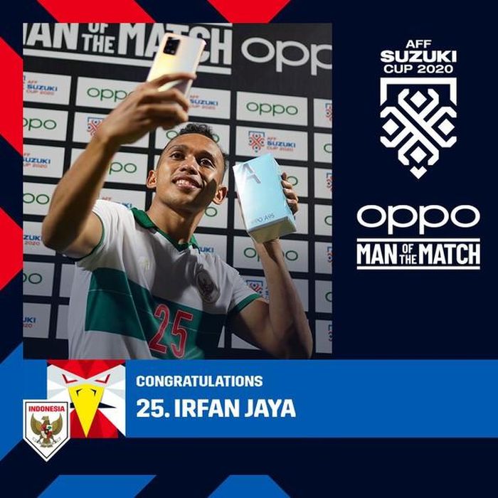 I.Jaya (25) là Cầu thủ xuất sắc nhất trong chiến thắng 5-1 trước Đội tuyển Lào. Ảnh: BTC