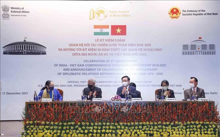 Chủ tịch Quốc hội Vương Đình Huệ dự Lễ kỷ niệm Ảnh: Doãn Tấn/TTXVN