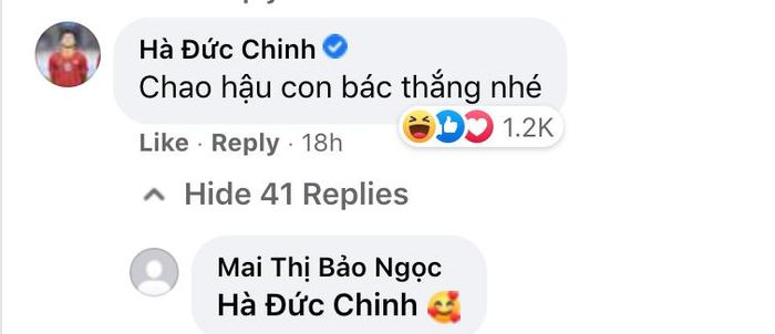 Đức Chinh trêu Văn Hậu