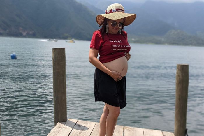 Olga Maria bị chỉ trích vì đi du lịch trong khi mang thai. Ảnh: Olga Maria. 