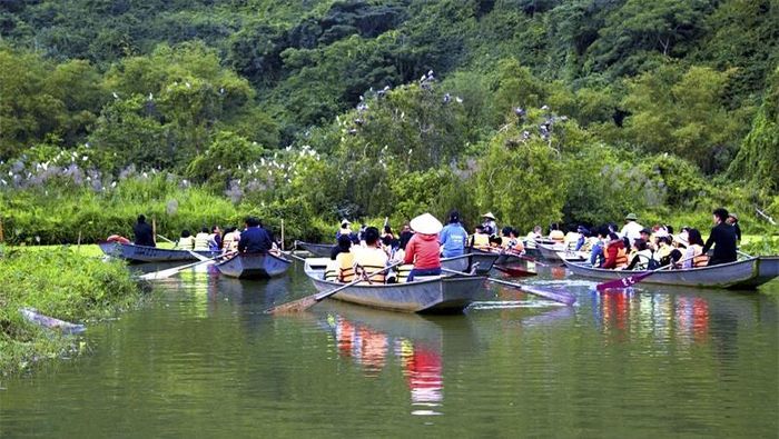 Giữa trung tâm của di tích là một hồ nhân tạo lớn mầu xanh cổ kính, rêu phong, không gian vô cùng thoáng đẹp.
