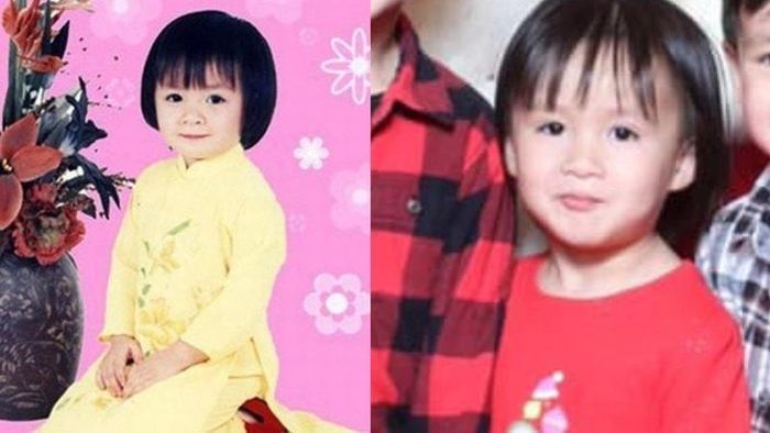 Xuân Mai lúc nhỏ và con gái hiện tại của cô. (Ảnh: FB Xuân Mai)