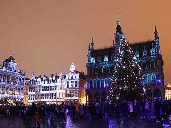 Quảng trường Lớn ở thủ đô Brussels. Ảnh: Hương Giang - PV TTXVN tại Bỉ