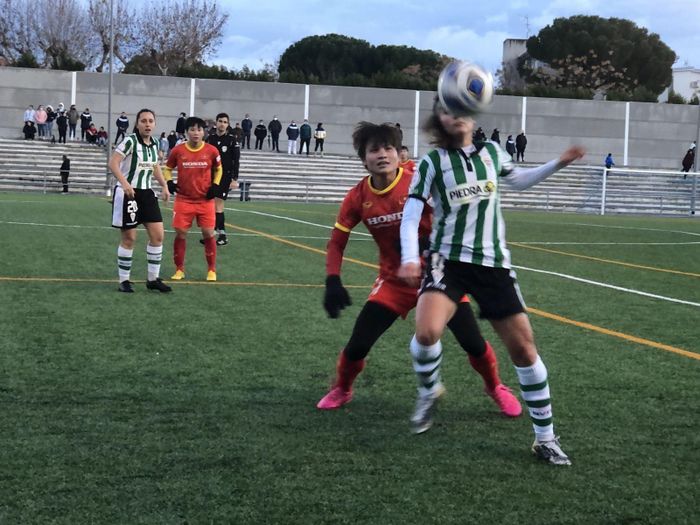 Đội tuyển nữ Việt Nam giành chiến thắng 3-0 tại Tây Ban Nha. ảnh VFF