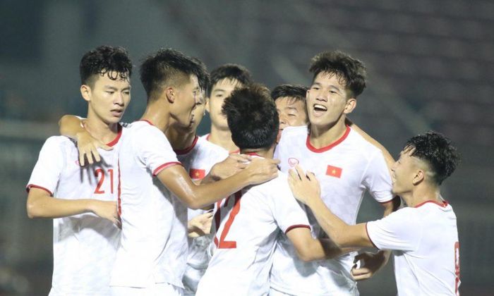U23 Việt Nam bắt đầu tập luyện. ảnh VFF