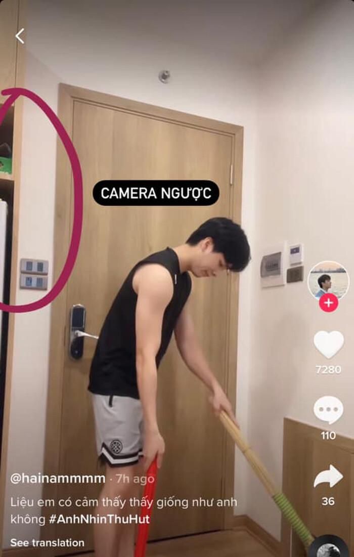 Jun Vũ và Hải Nam lộ "hint" sống chung nhà khi đăng tải clip có nhiều chi tiết giống nhau trên TikTok. 