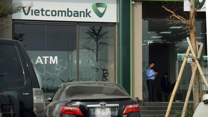 Trụ sở phòng giao dịch Ngân hàng Vietcombank, chi nhánh Hải An, TP Hải Phòng nơi xảy ra vụ cướp.