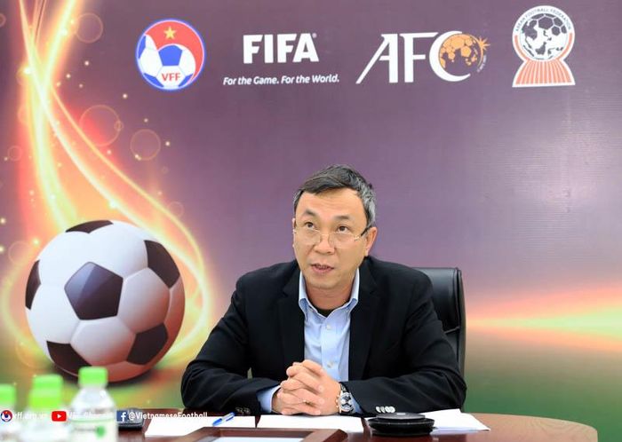 Chủ tịch VFF điều hành cuộc họp của Ban thi đấu AFC. ảnh VFF