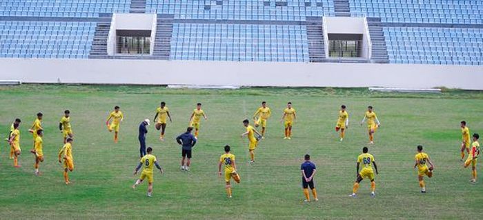 V-League 2022 sẽ thi đấu theo thể thức sân nhà, sân khách với 26 vòng đấu. Ảnh tư liệu: Minh Đức