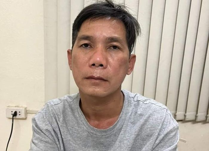 Cao Quí Đăng tại cơ quan Công an.