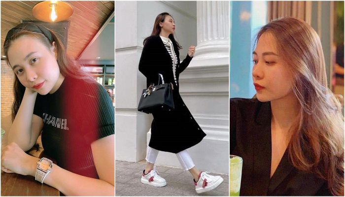 ...thì Đàm Thu Trang luôn trung thành cùng mái tóc dài đen óng mượt, chẳng "tô điểm" cầu kì. 