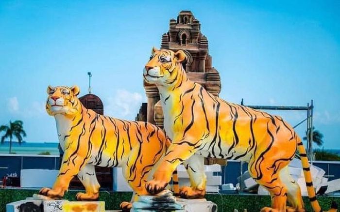 Linh vật hổ của TP Quy Nhơn (tỉnh Bình Định). Ảnh: Facebook