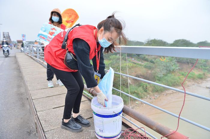 Theo quan niệm dân gian, cá chép là "phương tiện của ông Công ông Táo lên thiên đình tâu với Ngọc Hoàng những việc làm năm qua của gia chủ" - phải được thả trước 12h ngày 23 âm lịch. Sau lễ cúng tại nhà, người dân mang cá phóng sinh ở sông, ao hồ
